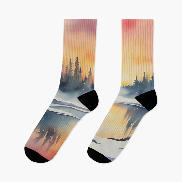 Item preview, Winter Lake Sunrise designed and sold by CalmnessbyChoice.