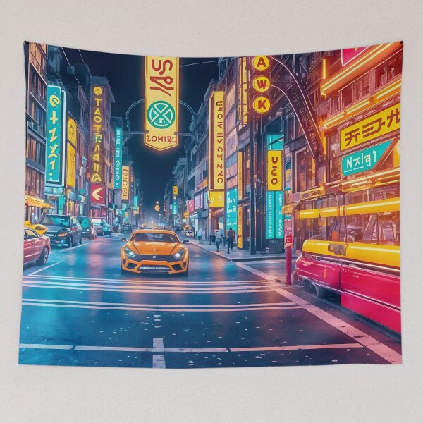 Item preview, Tokyo Nights Neon City Night Life designed and sold by Ink Art Design.