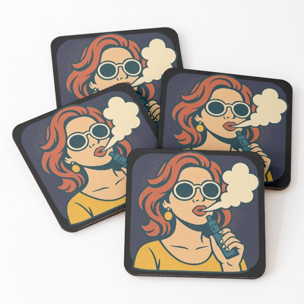 Item preview, Pop Art Vape Woman – Retro Cool & Bold designed and sold by House of Taste Designs.
