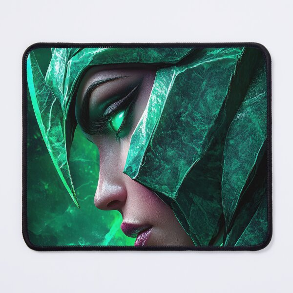 Item preview, Enchanting Emerald Guardian in Abstract Armor Design designed and sold by Artessie.