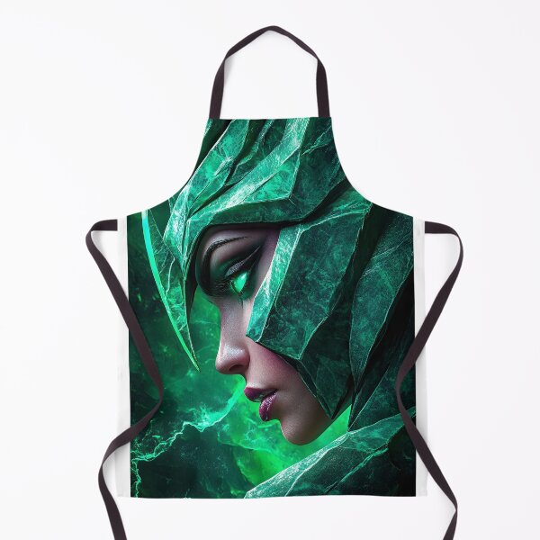 Item preview, Enchanting Emerald Guardian in Abstract Armor Design designed and sold by Artessie.
