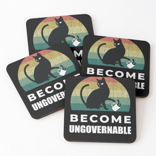 Item preview, Become Ungovernable Cat Drink designed and sold by JewellTurcotte.