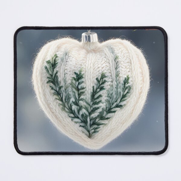 Item preview, Knitted Heart Bauble designed and sold by CalmnessbyChoice.
