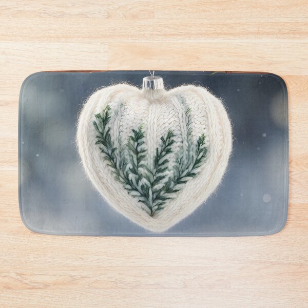 Item preview, Knitted Heart Bauble designed and sold by CalmnessbyChoice.