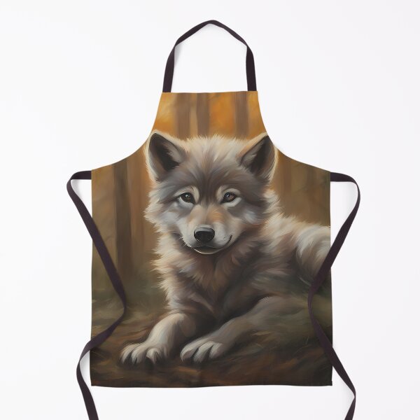 Item preview, Wolf Cub in Forest designed and sold by CalmnessbyChoice.