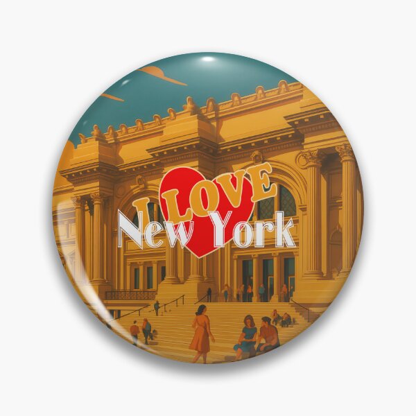 Item preview, Greetings from NEW YORK CITY - THE MET - Retro Vintage Design designed and sold by Earth Celebration Designs.