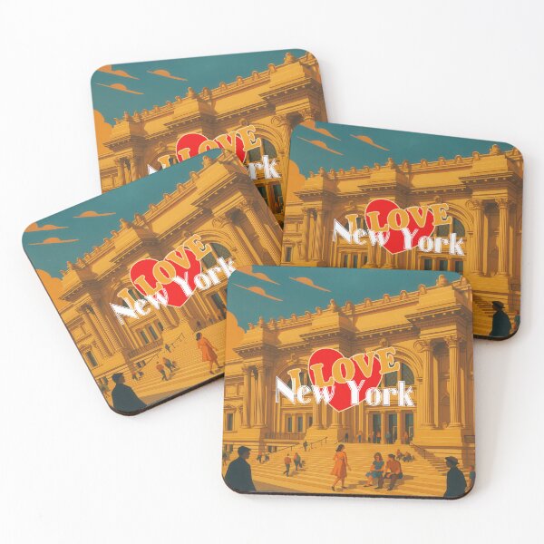 Item preview, Greetings from NEW YORK CITY - THE MET - Retro Vintage Design designed and sold by Earth Celebration Designs.