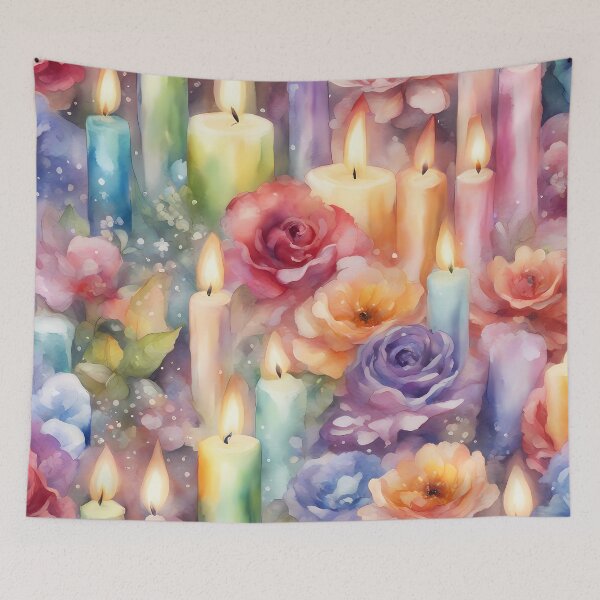 Item preview, Candlelights and Flowers designed and sold by CalmnessbyChoice.