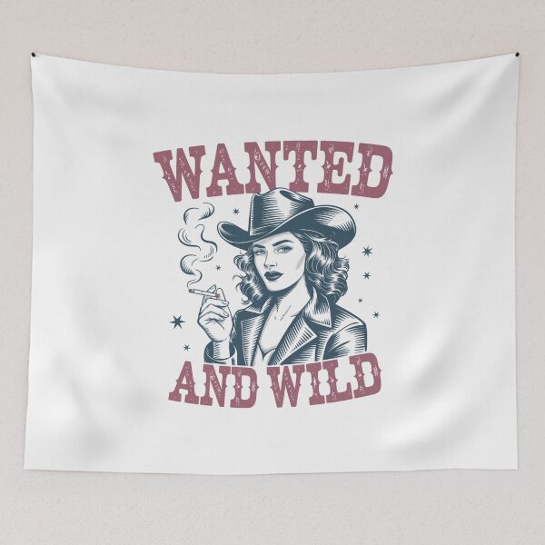 Item preview, Wanted And Wild Vintage Western Retro Cowgirl  designed and sold by Jcat7.