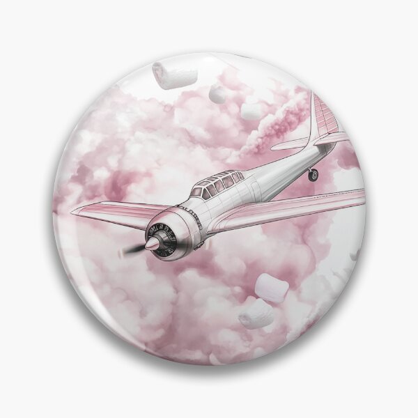 Item preview, Marshmallow Skies – Sweet Flight Vintage Plane designed and sold by MotoBites.
