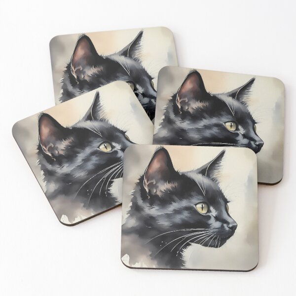 Item preview, Black Cat Portrait designed and sold by CalmnessbyChoice.