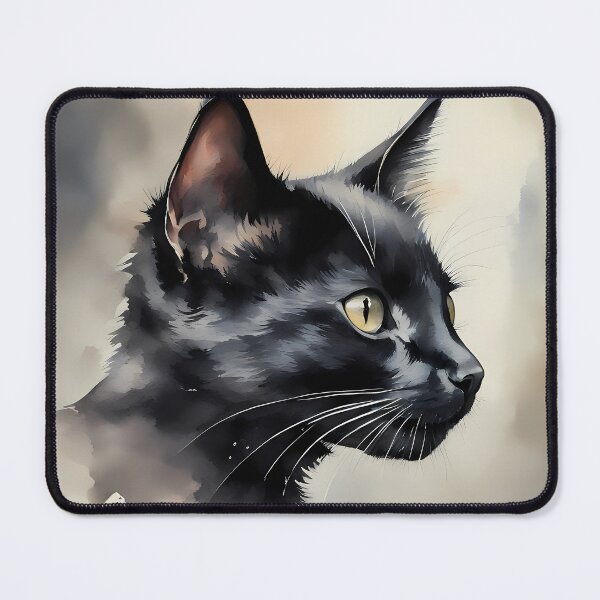 Item preview, Black Cat Portrait designed and sold by CalmnessbyChoice.