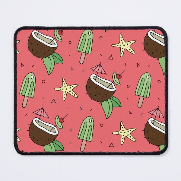 Item preview, Coconut and starfish cocktail pattern designed and sold by Jamildesign.