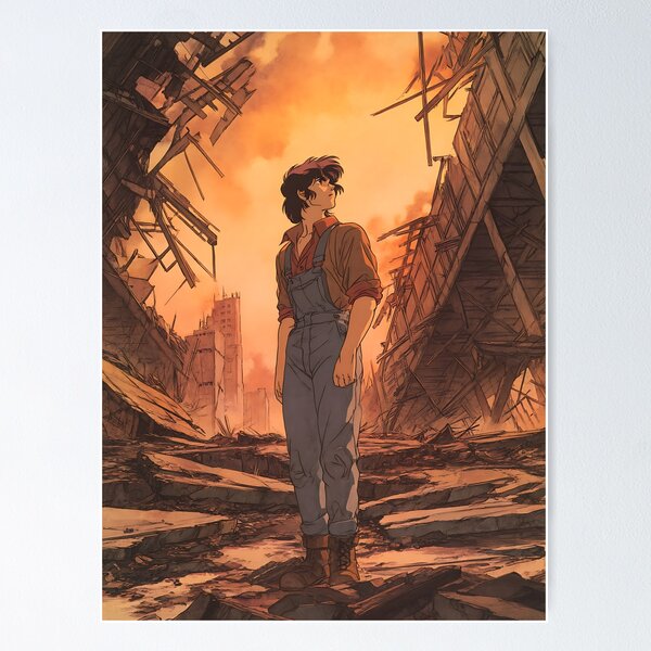 Item preview, Dystopian Post-Apocalyptic Anime Art designed and sold by bapupa.
