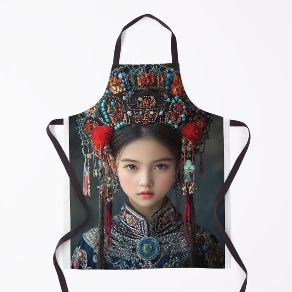 Item preview, Traditional Elegance: Young Girl in Cultural Attire designed and sold by Artessie.