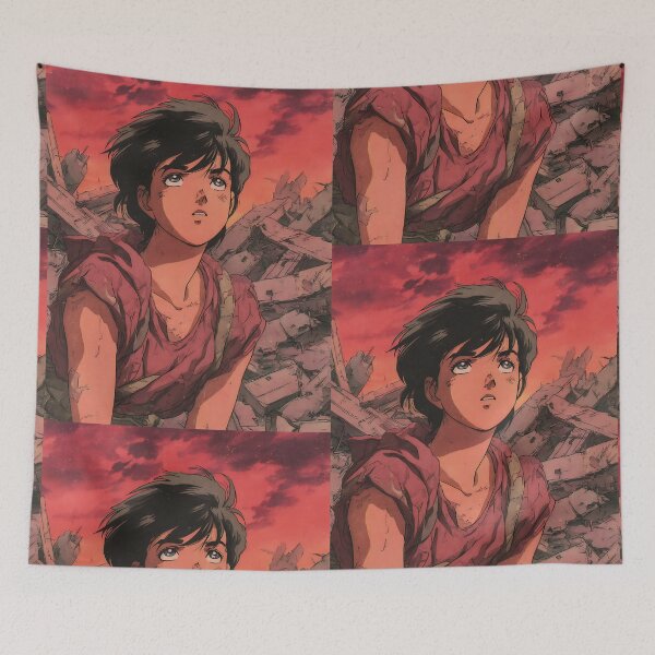Item preview, Desolate Post-Apocalyptic Anime Art designed and sold by bapupa.