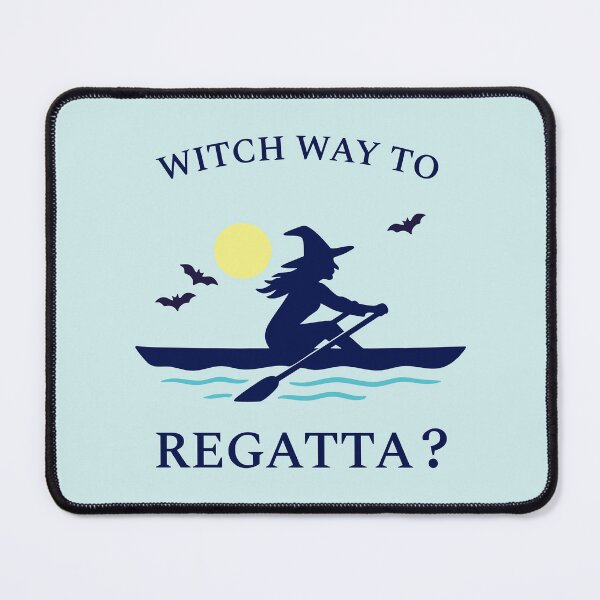 Item preview, Witch Way to Regatta? Rowing Crew Sport Boat Racing designed and sold by LadyInEverGreen.