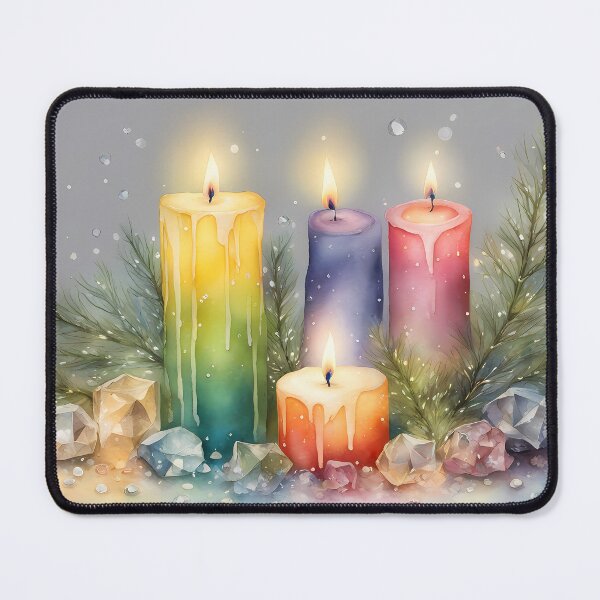 Item preview, Four Candles with Crystals designed and sold by CalmnessbyChoice.