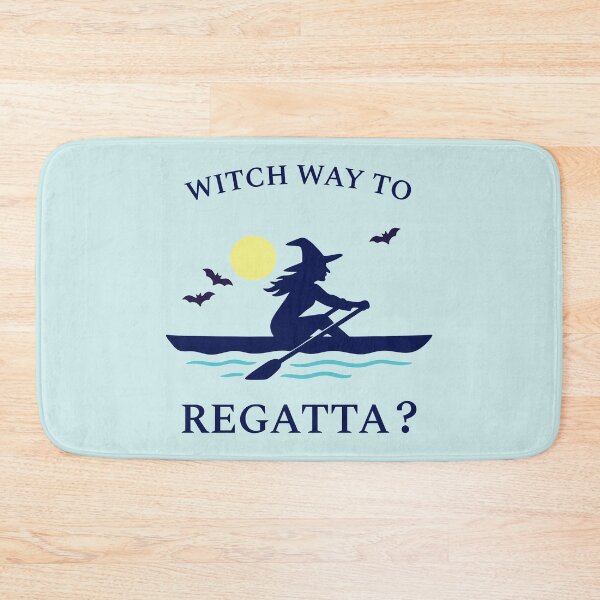 Item preview, Witch Way to Regatta? Rowing Crew Sport Boat Racing designed and sold by LadyInEverGreen.