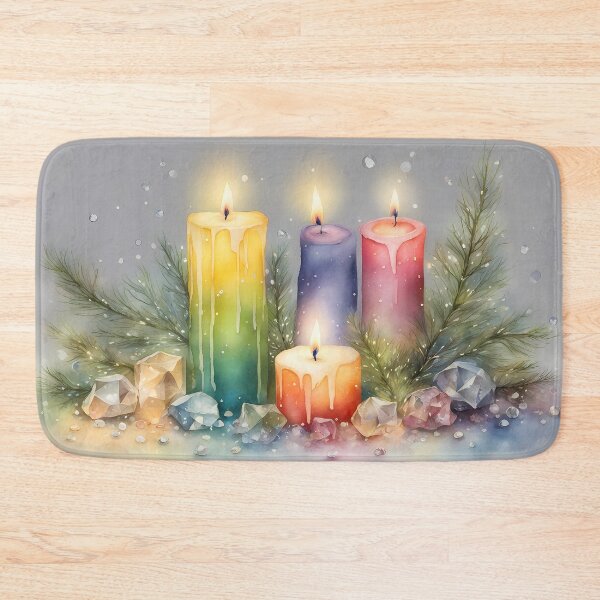 Item preview, Four Candles with Crystals designed and sold by CalmnessbyChoice.