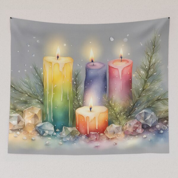 Item preview, Four Candles with Crystals designed and sold by CalmnessbyChoice.