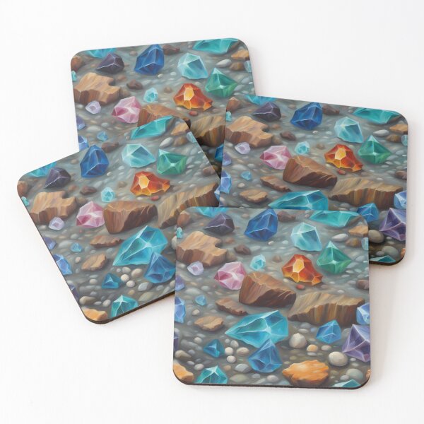 Item preview, Colorful Crystals on Sea Floor designed and sold by CalmnessbyChoice.