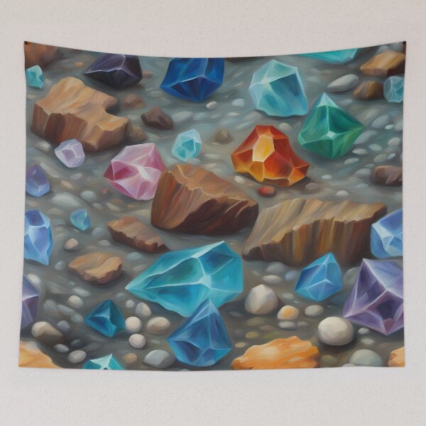 Item preview, Colorful Crystals on Sea Floor designed and sold by CalmnessbyChoice.