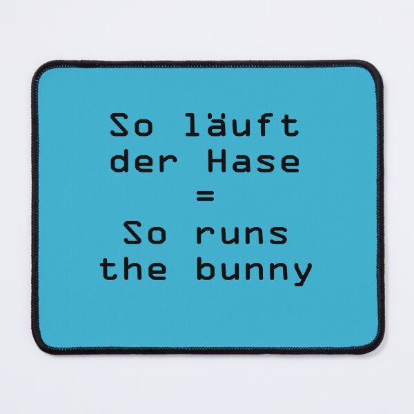 Item preview, Art by Mike So läuft der Hase runs the bunny funny saying for teacher boyfriend girlfriend designed and sold by allartbymike.