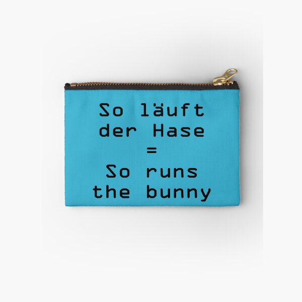 Item preview, Art by Mike So läuft der Hase runs the bunny funny saying for teacher boyfriend girlfriend designed and sold by allartbymike.