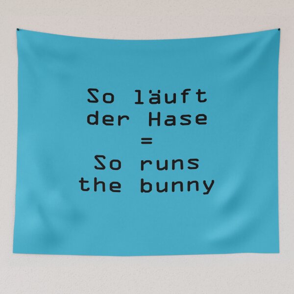 Item preview, Art by Mike So läuft der Hase runs the bunny funny saying for teacher boyfriend girlfriend designed and sold by allartbymike.