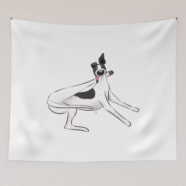 Item preview, Elegance of the Hound - White and Black designed and sold by Tessa Draws Stoof.