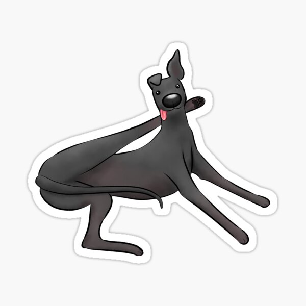 Item preview, Elegance of the Hound - Black designed and sold by Tessa Draws Stoof.