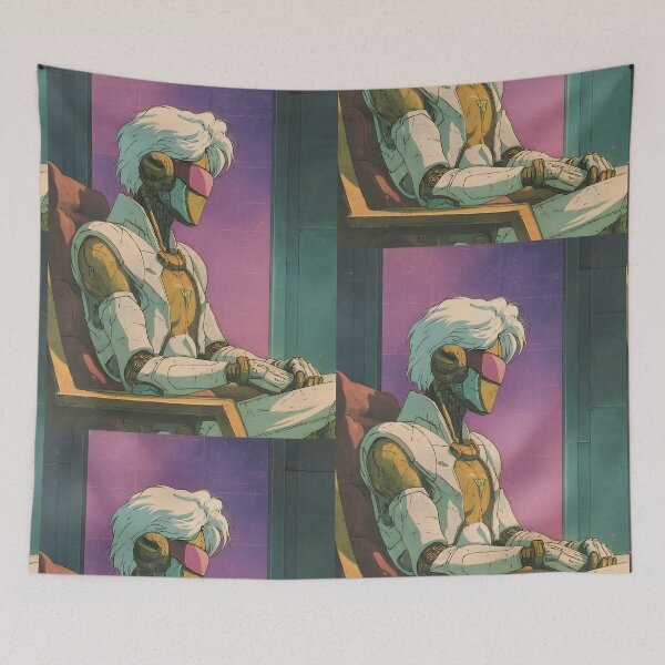Item preview, Futuristic Retro Cyberpunk Anime Art designed and sold by bapupa.