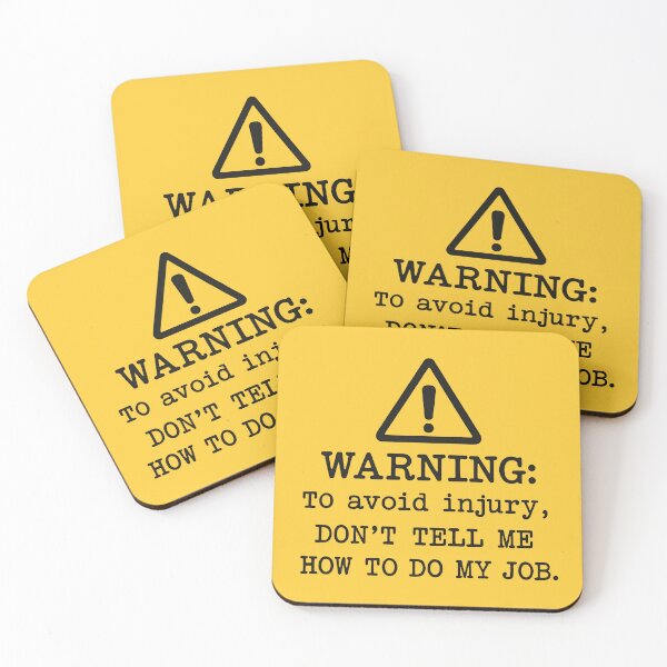 Item preview, Warning designed and sold by Fanverse Merchandise.