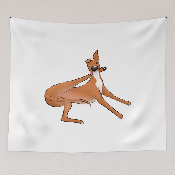 Item preview, Elegance of the Hound - Red designed and sold by Tessa Draws Stoof.