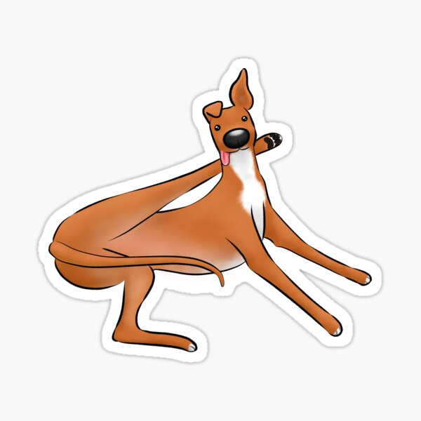 Item preview, Elegance of the Hound - Red designed and sold by Tessa Draws Stoof.