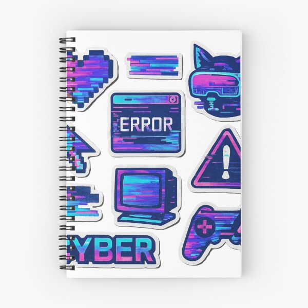 Aperçu de l'œuvre Pack Cyber Pixel – Glitch et ambiance néon créée et vendue par QuantumKey.