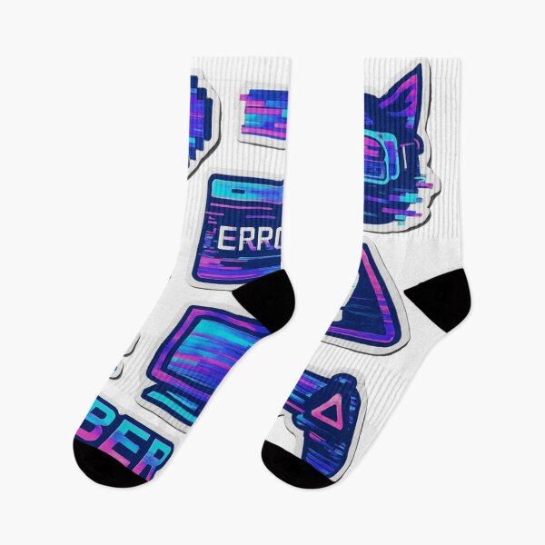 Item preview, Cyber Pixel Pack – Glitch & Neon Vibes designed and sold by QuantumKey.