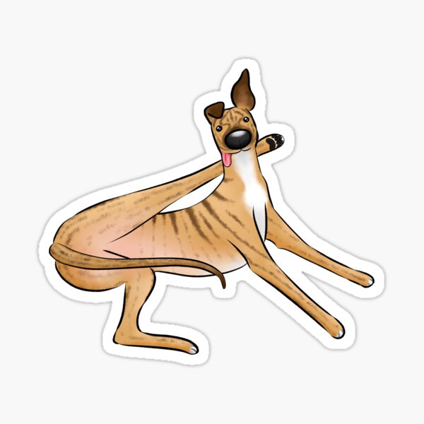 Item preview, Elegance of the Hound - Brindle designed and sold by Tessa Draws Stoof.
