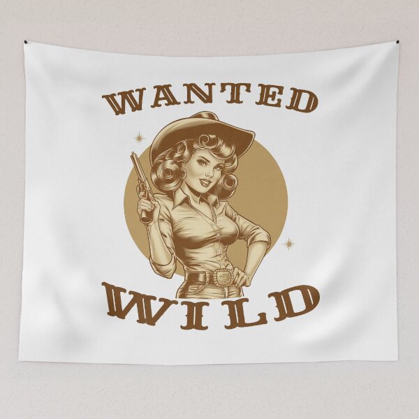 Item preview, Wanted And Wild Vintage Western Retro Cowgirl  designed and sold by Jcat7.