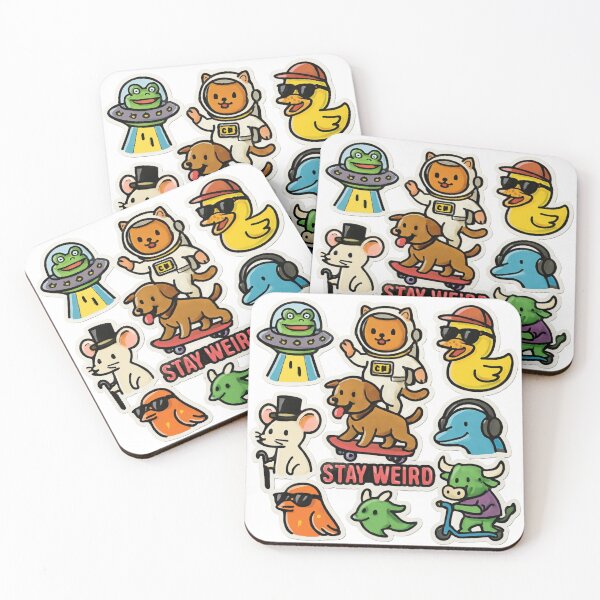 Item preview, Quirky Critters Pack – Stay Weird! designed and sold by QuantumKey.