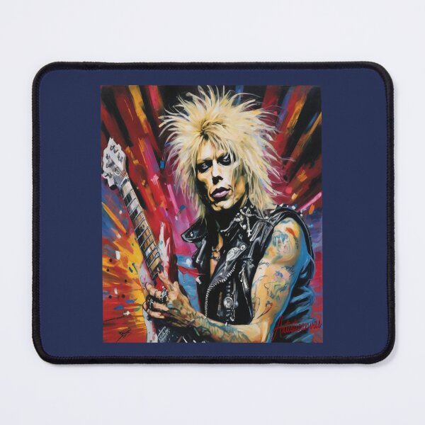 Item preview, "Rebel Rockstar: Michael Monroe's Glam-Punk Cyclone" designed and sold by Artisticanvas.