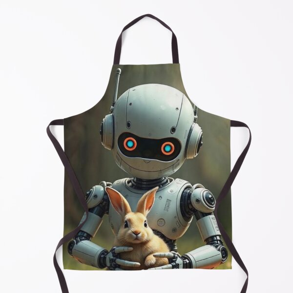 Item preview, Robot and cute bunny designed and sold by Dogandesighn.