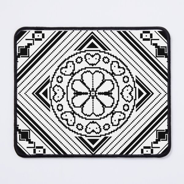 Item preview, Black & White Geometric Tribal Pattern – Pixel Art Style designed and sold by VaWalen.