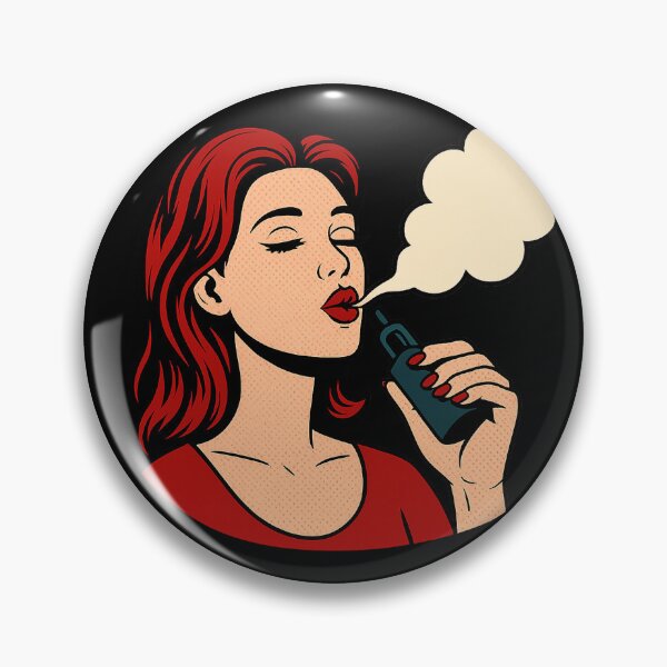 Item preview, Pop Art Vape Woman – Retro Cool & Bold designed and sold by House of Taste Designs.