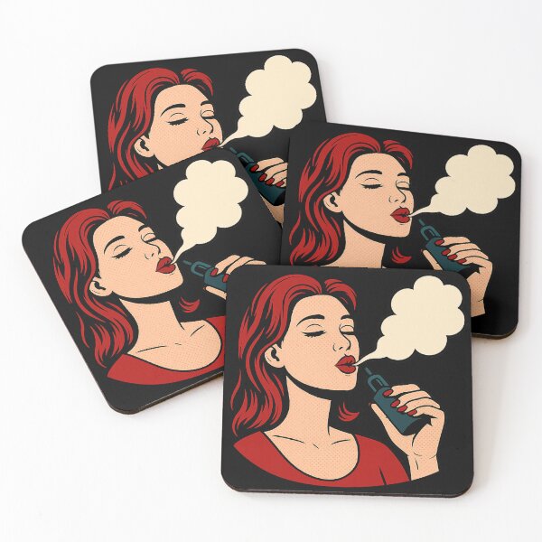 Item preview, Pop Art Vape Woman – Retro Cool & Bold designed and sold by House of Taste Vape Designs.