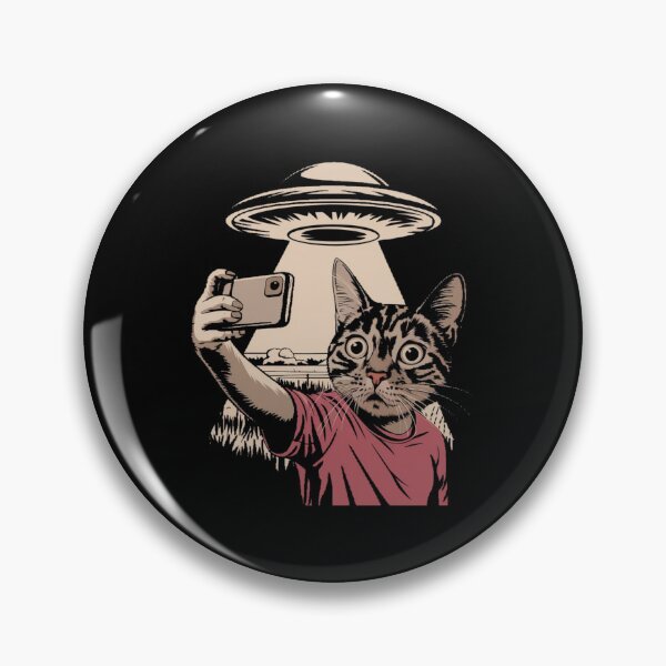 Item preview, Cat selfie UFO Student Memes designed and sold by CandyVenom.