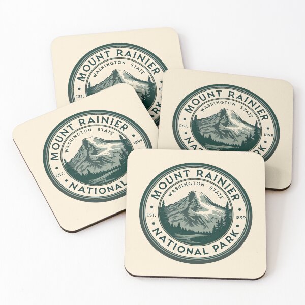 Item preview, Mount Rainier National Park - Washington - US  designed and sold by GoodOldVintage.
