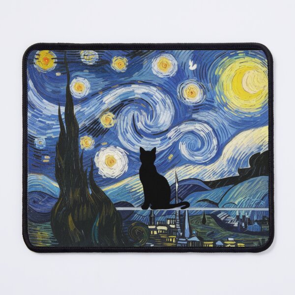 Item preview, Cat Art Student Meme Van Gogh  designed and sold by CandyVenom.