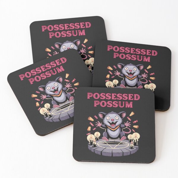 Item preview, Possessed Possum: Funny Creepy Halloween Animal Art designed and sold by elynne9.